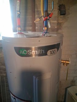 A 40 gallon electric hot water tank