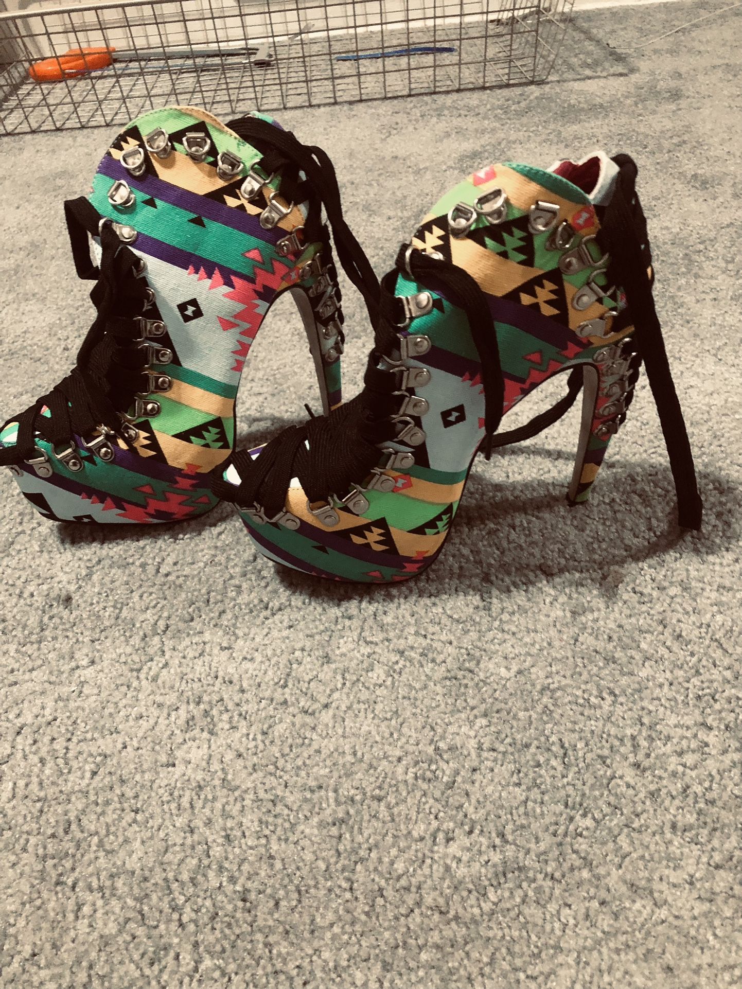 Red Kiss High Heel Women 8