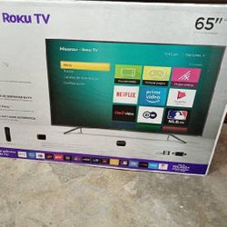 65” Inch Hisense Smart Roku UHDTV 4K 