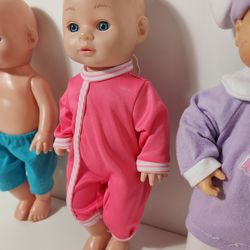 3pcs Baby Dolls Blue Eyes
