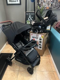 New Baby Trend Passport Cargo Travel System (with EZ-Lift™ Plus Infant Car Seat), Black Bamboo