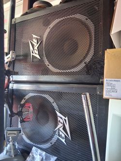 2 peavey monitors