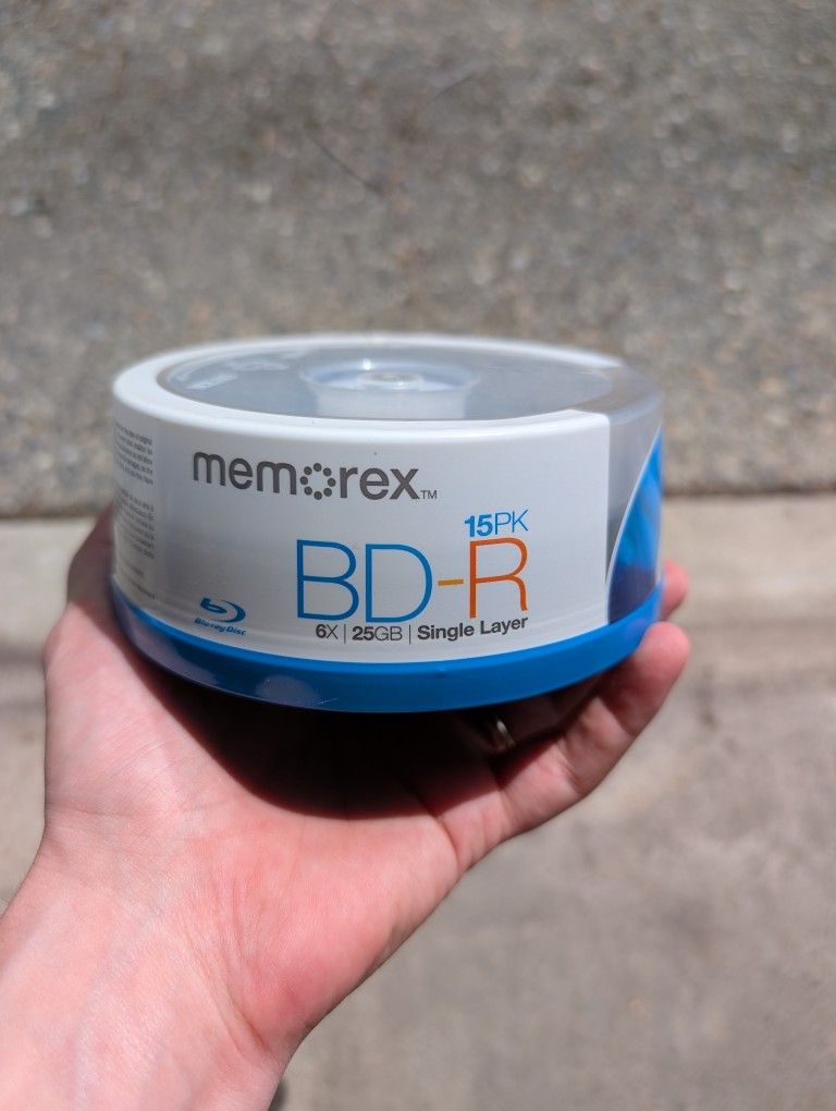 Memorex BD-R Blank Blu Rays 15 Pack