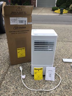 Air Choice Portable Air Conditioner 10’000 btu with door/window kit