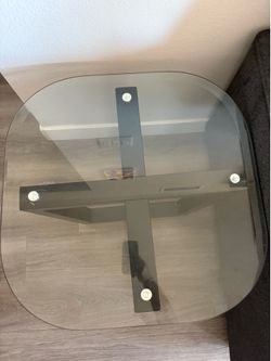 Glass coffee table