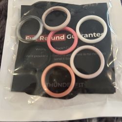 Woman rubber ring size 8 set of 7 pcs 