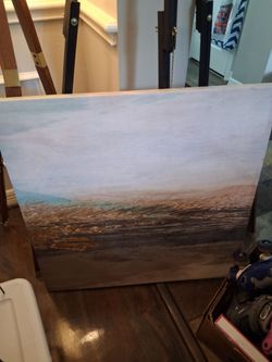 Large Abstract Landscape Canvas Painting