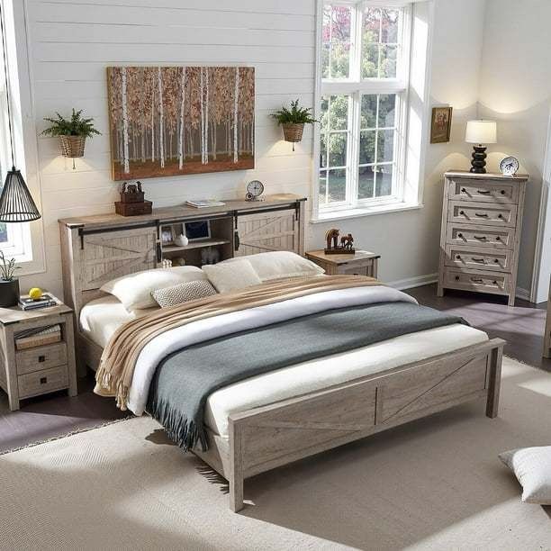 King size bed frame