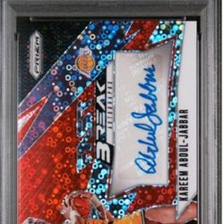 2014 PRIZM FAST BREAK KAREEM ABDUL-JABBAR RED AUTOGRAPH /99 PSA 10 POP 2!!! $$$