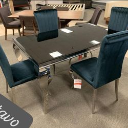 $19 Down Payment 5 Pcs Dining Room Set Table and 4 Chairs Total Price 