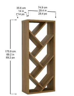 69" ANDER BOOKCASE