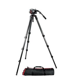 Manfrotto 504HD Head with 536 3-Stage Carbon Fiber Tripod System