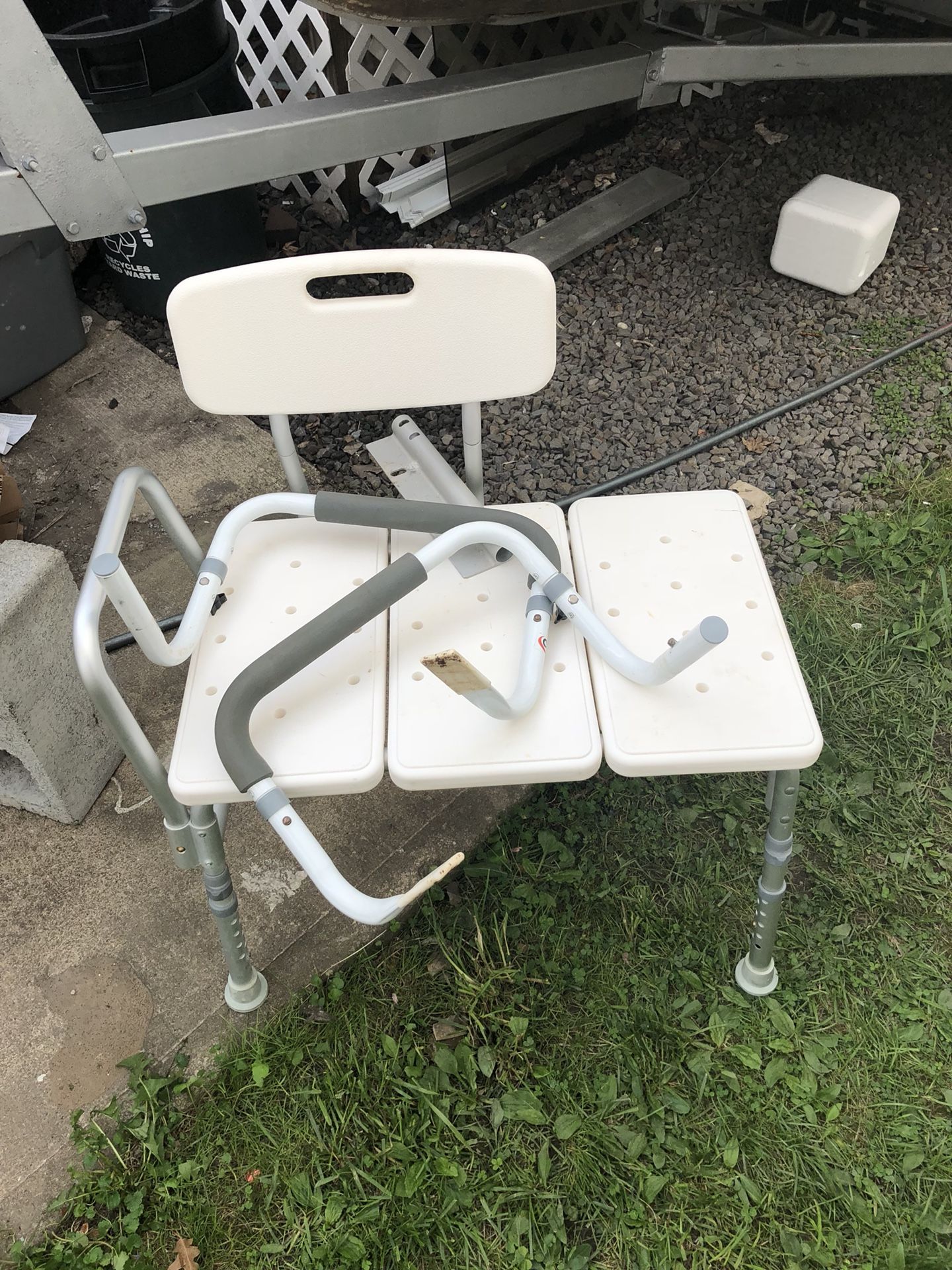 Handicap shower seat
