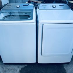 SAMSUNG. WASHER AND GAS DRYER 