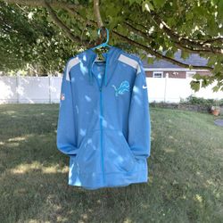 Nike Detroit Lions Full Zip Hoodie Size 2XL