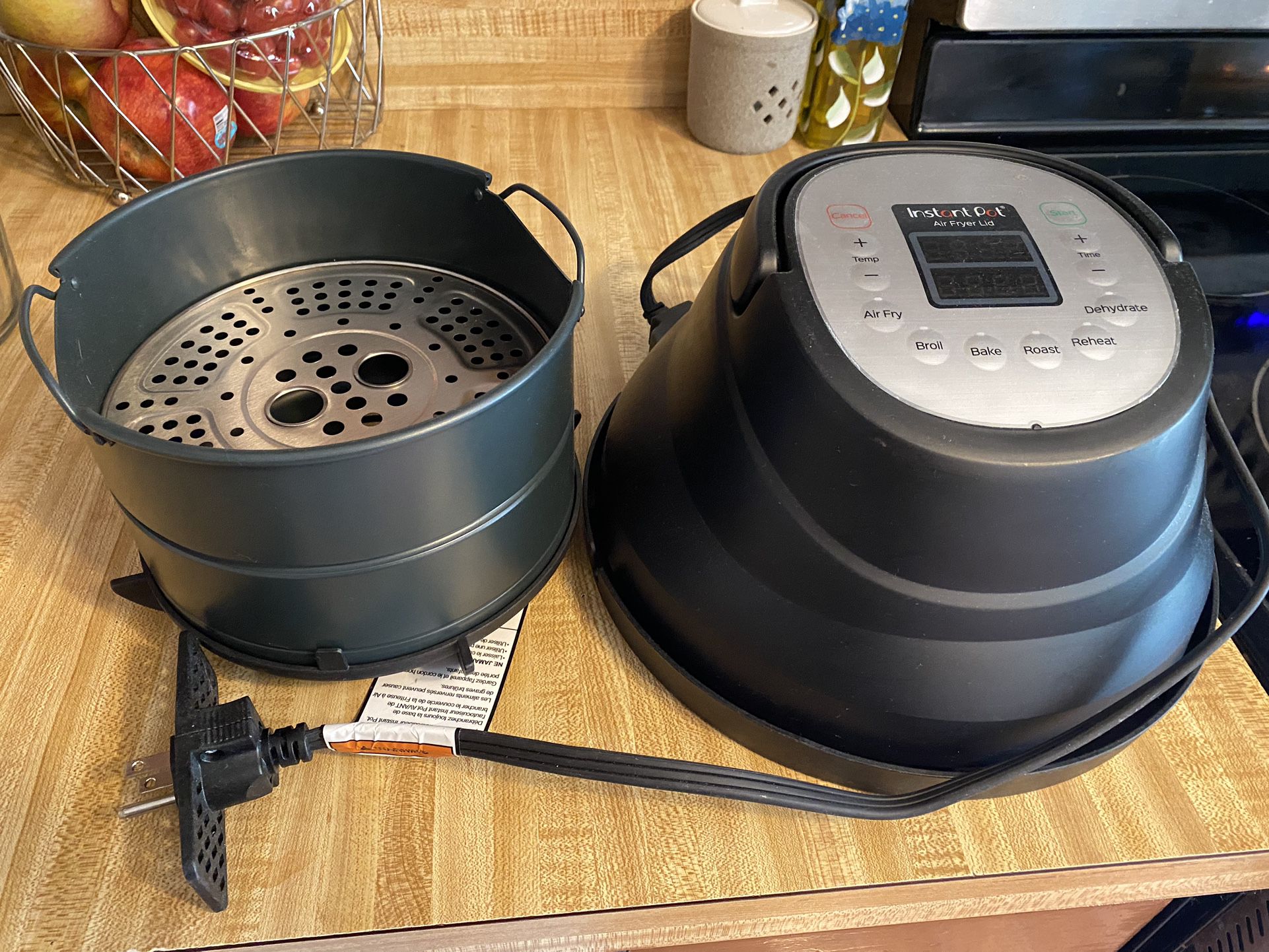 Instant pot Air fryer Lid And Basket 