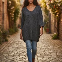 Nordstrom Treasure & Bond New w/Tags Sweater Dress/Tunic in Heather Charcoal Gray