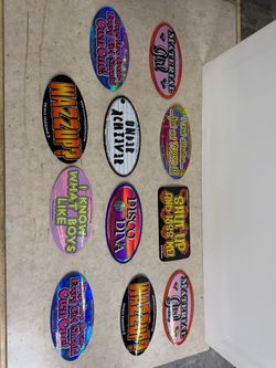 11 Stickers Metallic 7” NEW!!!