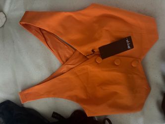 Nasty Gal Orange Blazer with Tags