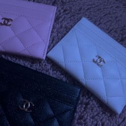 chanel card holders x5 each color