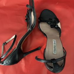 Black/Pink Fancy High Heels