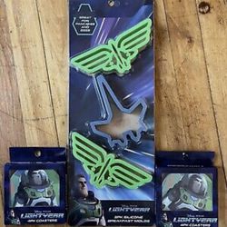 NEW Buzz Lightyear Movie 8PK coasters and 3PK Silicone breakfast molds W/Package