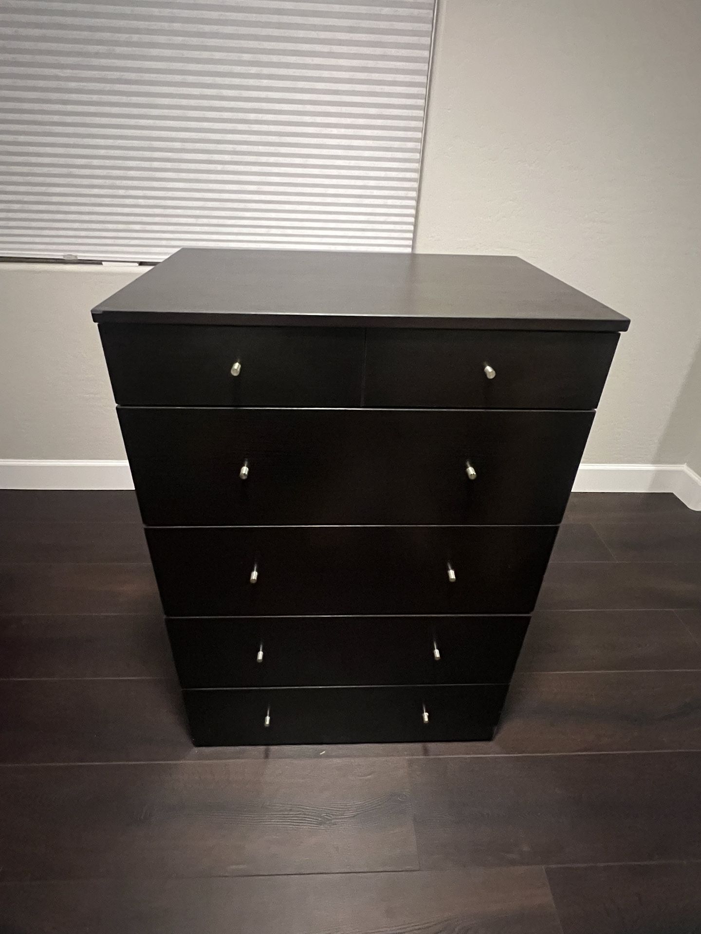 Dark Brown 6 Drawer Dresser