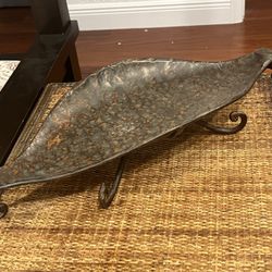 Hammered Metal Decorative Bowl