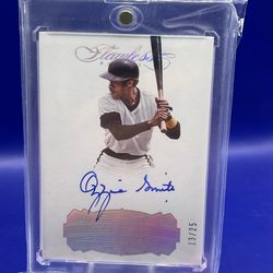 Ozzie Smith  Autographed 2017 Panini Flawless #/25