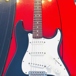 Fender Black And White Mexico Stratocaster