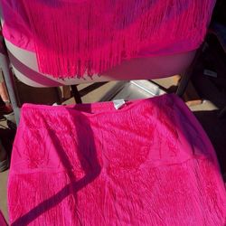 2x hot pink cowgirl outfit