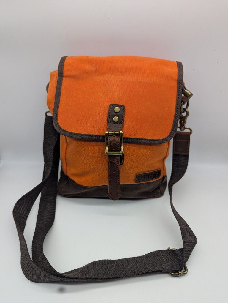 Waxed Messenger Bag for Men /Women Canvas  Crossbody Shoulder Bag by SHANGRI-LA