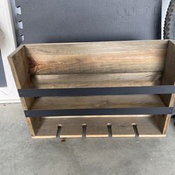 Rustic Wine Shelf 