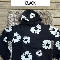 Black denim tears Hoodie