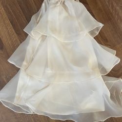 Cream Colored Sheer Dress Brand New! XS