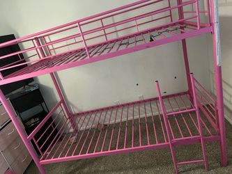 Pink girls bunkbed