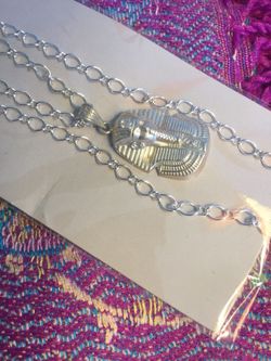 Egyptian Pharaoh pendant necklace with 24” inch long rolo chain / Jewelry & accessorize