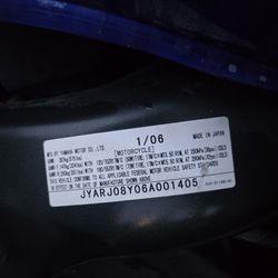 2006 yamaha FZ6 - part bike only