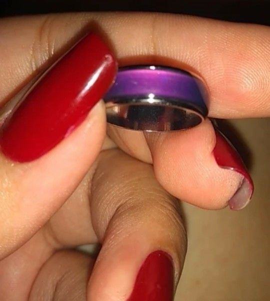 Size 6.5 Moon Ring Changing Color For Women Men And Kids Mood Ring