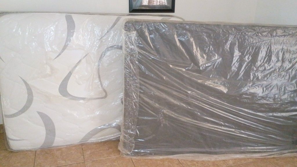 Full Size Bed Has Plastic On 100 OBO