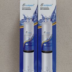 Excelpure RFC6600A Refrigerator Filters. NEW