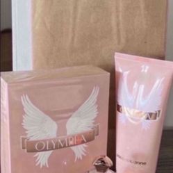 Perfume Olympea Paco rabanne perfume. 1.7 Fl Oz. NEW. And Lotion 3.4 Oz. Used Once.