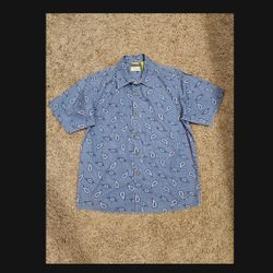 Cubavera Men's Short Sleeve Paisley Print Shirt