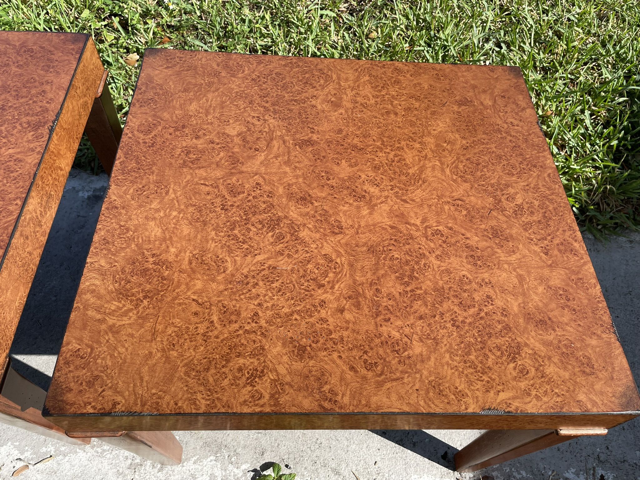Faux Burl / Fir Side, End Table