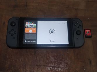 Nintendo Switch and Mario Game