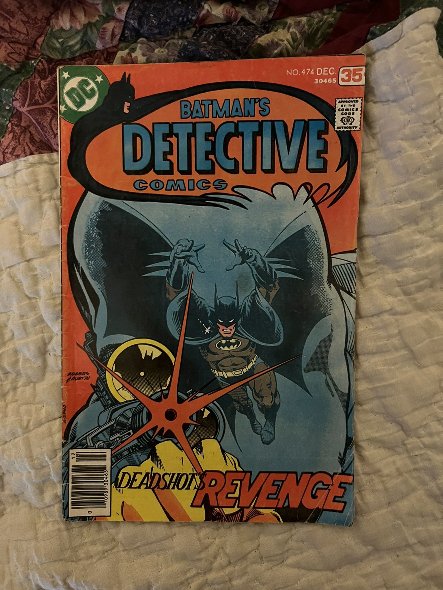 Batman Detective comics issue 474 First Appearance of Deadshot
