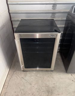 Magic Chef Stainless Steel Mini Fridge Wine Cooler