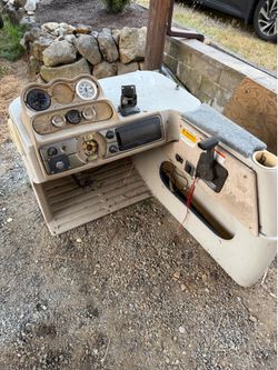 Boat Dash Console with Gauges and Controls
