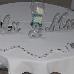 Mr And Mrs Table Signs- Many Colors Available 