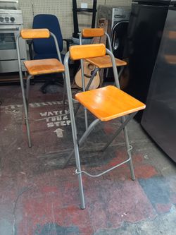 Elmore vintage mid-century steel bar stools set of 3